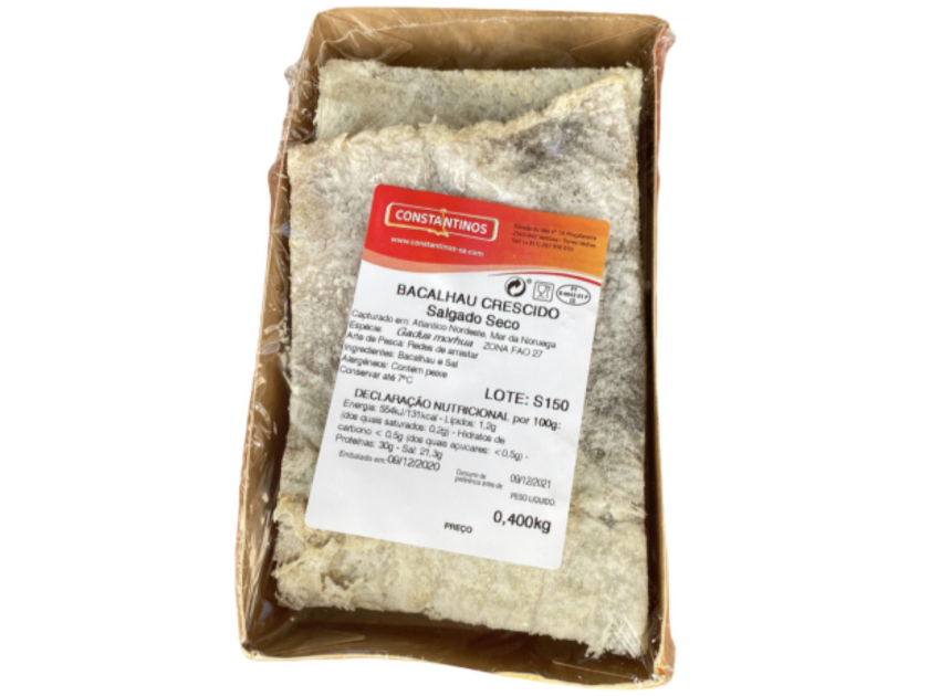 Bacalhau Crescido Posta 400 grs