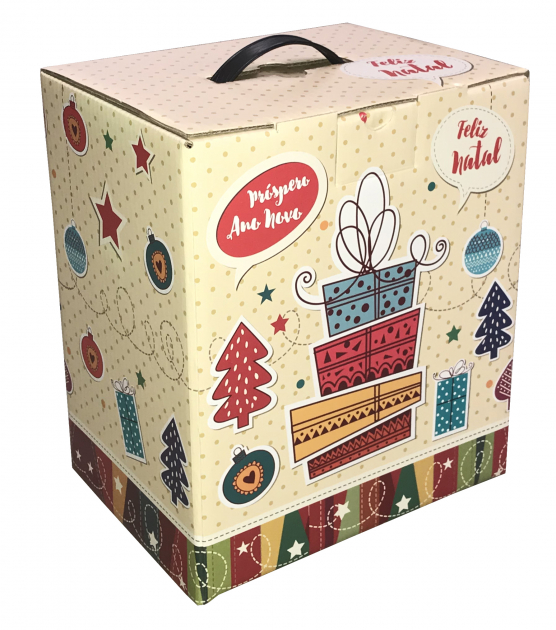 Caixa Cartao Motivo Natal 34*27*33